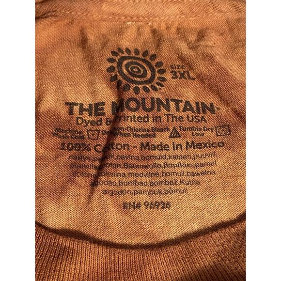 The Mountain L/S Tie Dye Brown T Shirt Wolves 3XL - Picture 5 of 5
